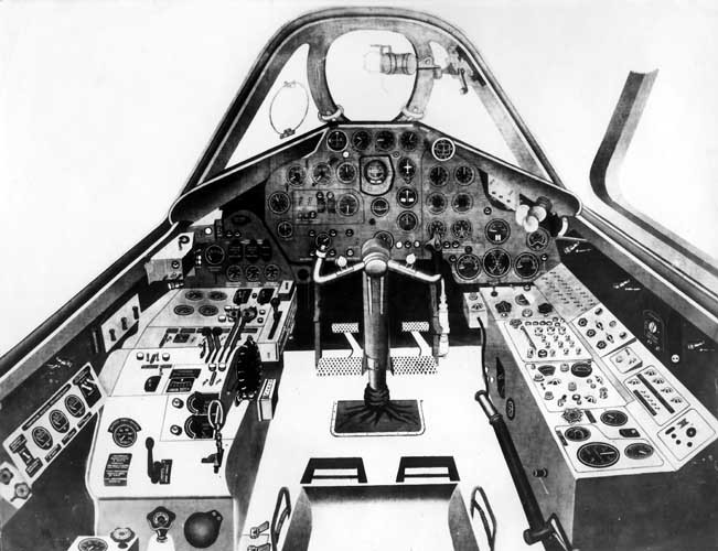 Il-28 bomber cockpit in 1950’s.