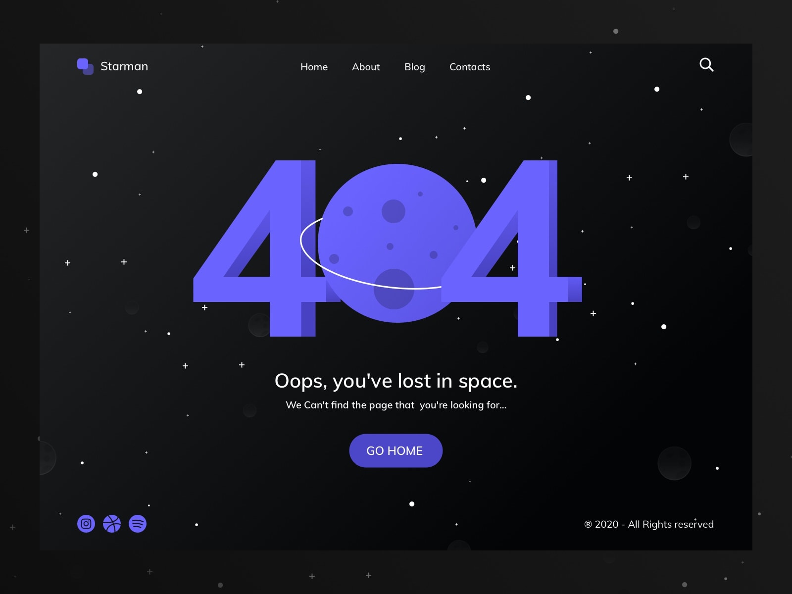 Best 404 pages - 404 page by Hendrik S. 
