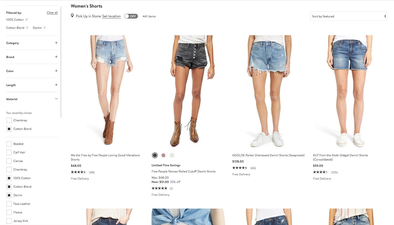 Nordstrom filters for websites