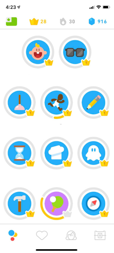 Duolingo new app design 2