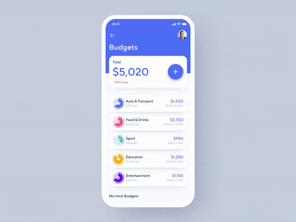 Financial app design by Shakuro