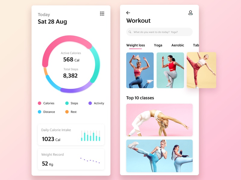 Fitness mobile apps
