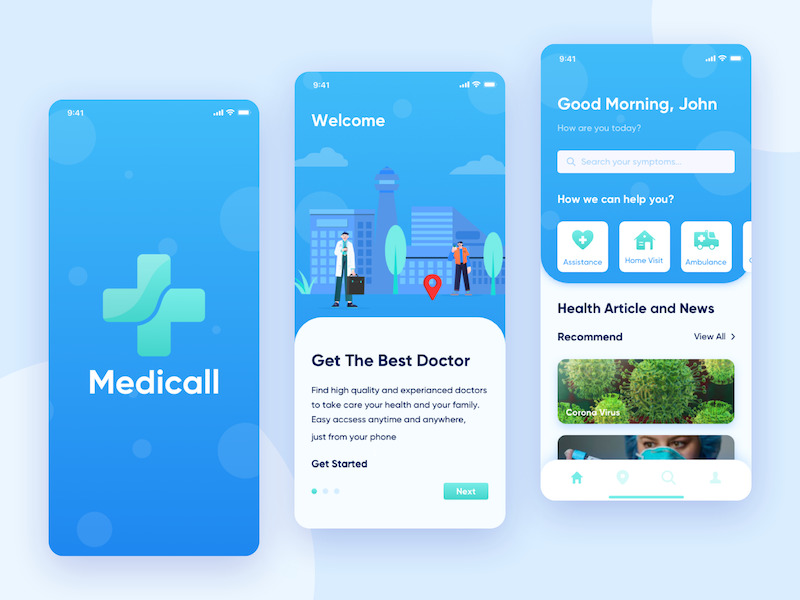 Mobile apps for healthcare industry