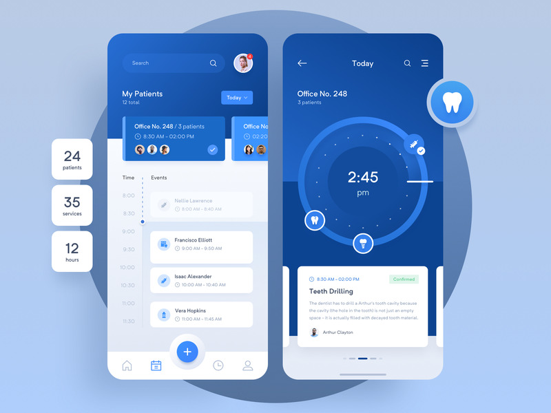 Healthcare user interface design