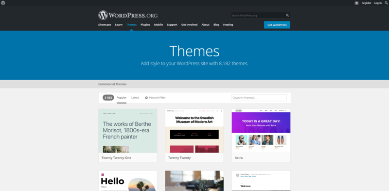 WordPress development: Themes