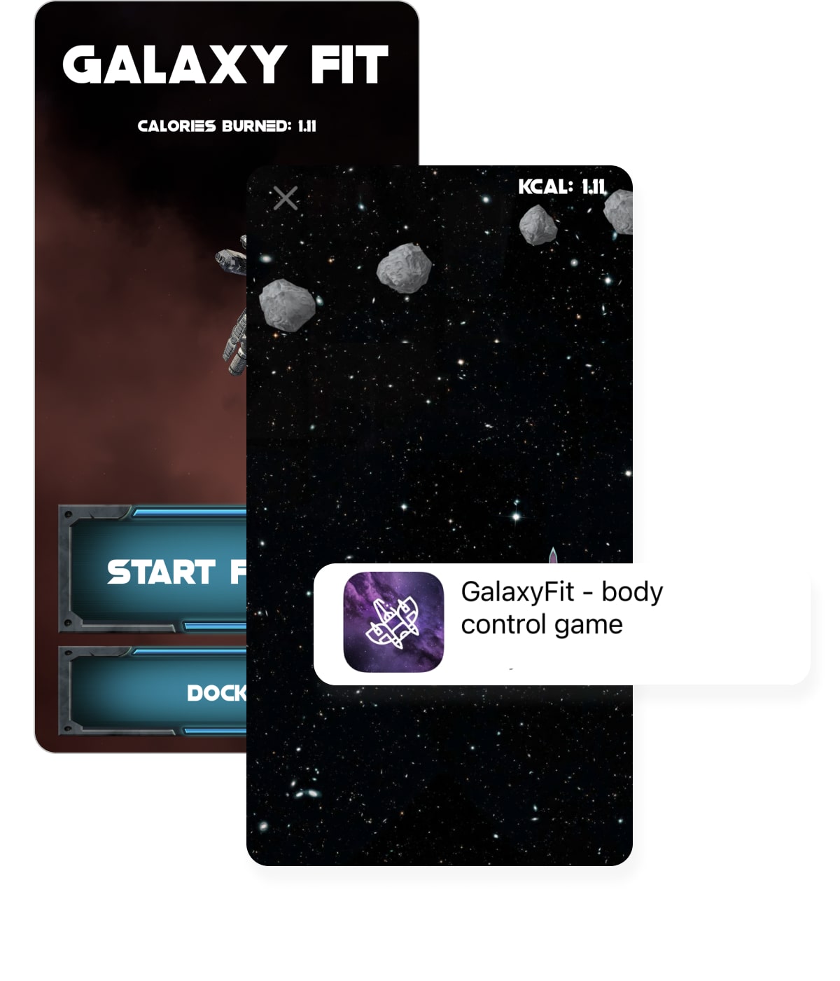 Galaxy Fit fitness app with pedometer