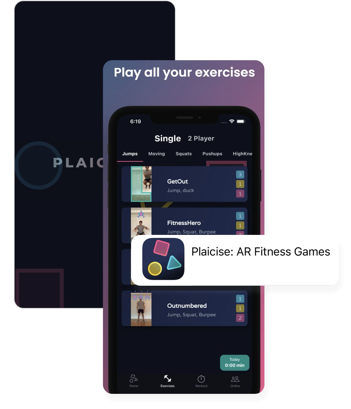 Plaicise app store fitness app
