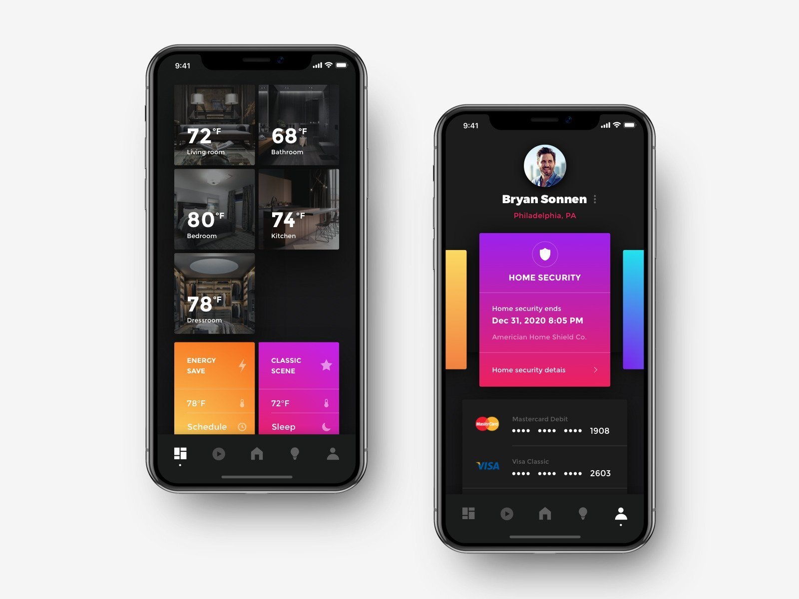 Gradient trend in mobile UI