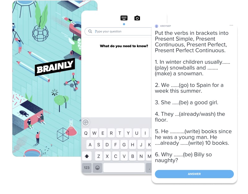 e-learning-app Brainly