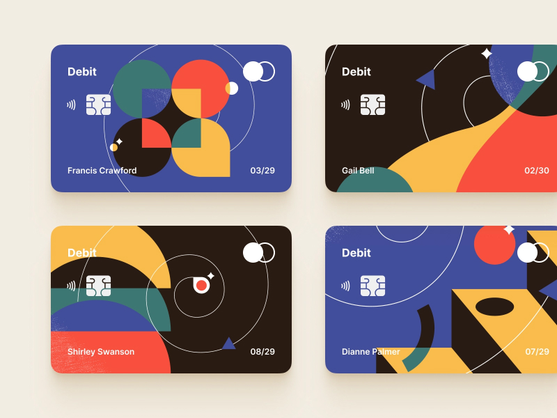 credit card designs by Shakuro