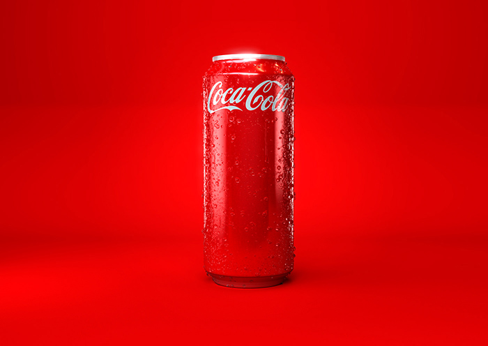 Red color is a signature for Coca Cola