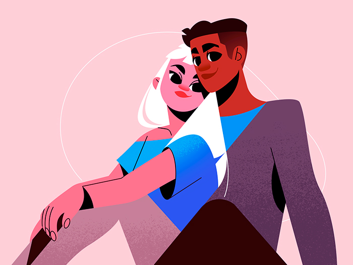 Art for a dating app by Shakuro