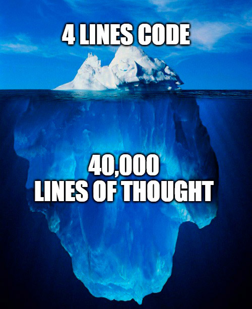 Meme about well-thought programming