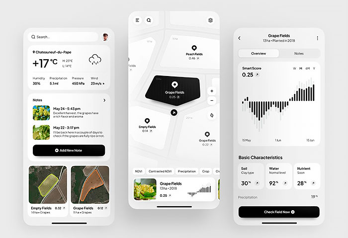 Agriculture assistant app concept by Conceptzilla