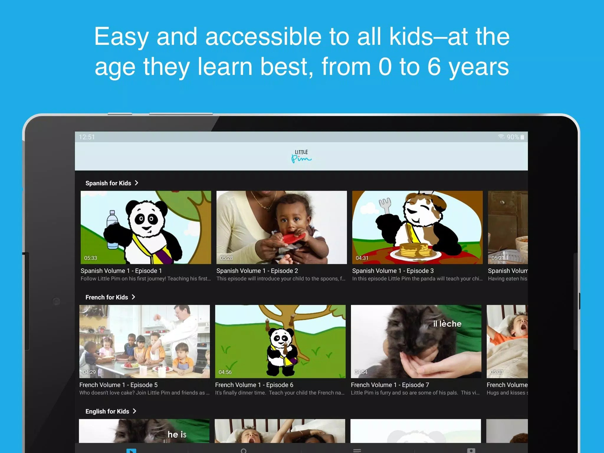 Little Pim is one of the apps to learn languages