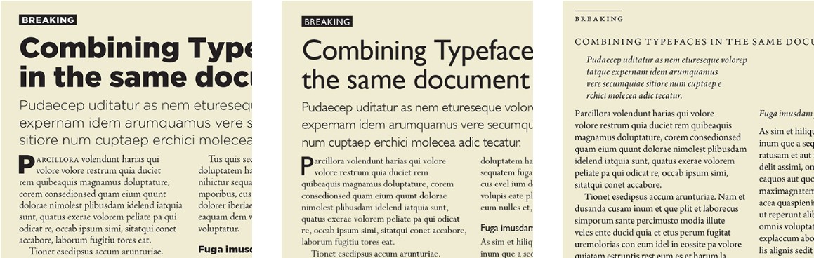 How to combine various typefaces according to the font psychology tricks