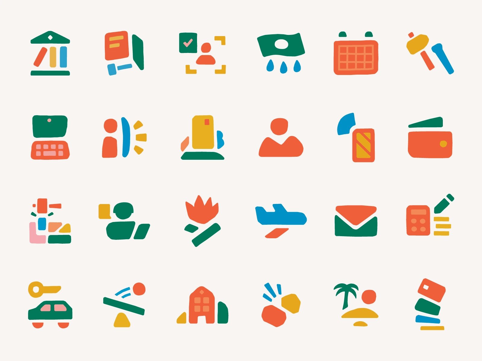 Designing app icons in a simple style