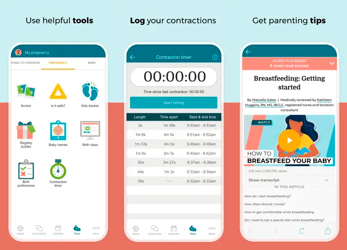 It's a women's health app for pregnancy guidance